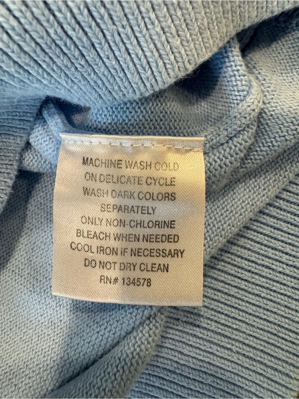 Vineyard Vines Men's Light Blue Quarter-Zip Sweater